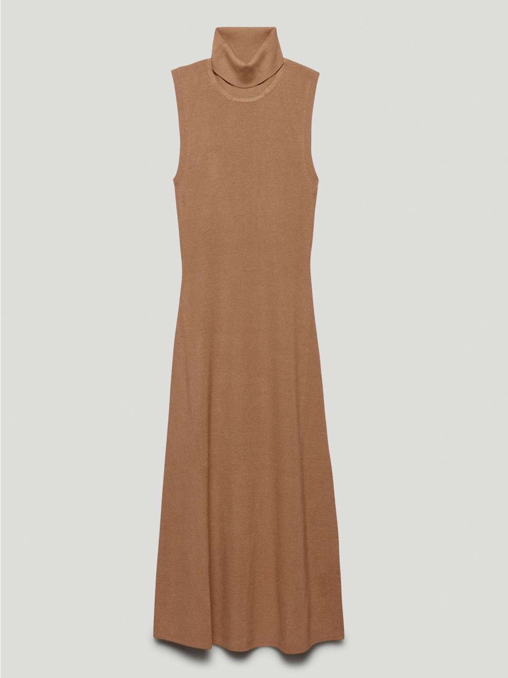 Aritzia Wilfred Mimi Dress — Camel Brown Knit